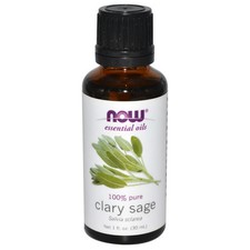 Clary Sage 100 Pure , 1 oz - NOW Foods Essential Oils