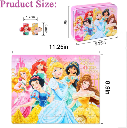 Puzzles for Kids Ages 4-8 100 Pieces Jigsaw Puzzles for Boys and Girls Education - Picture 5 of 12