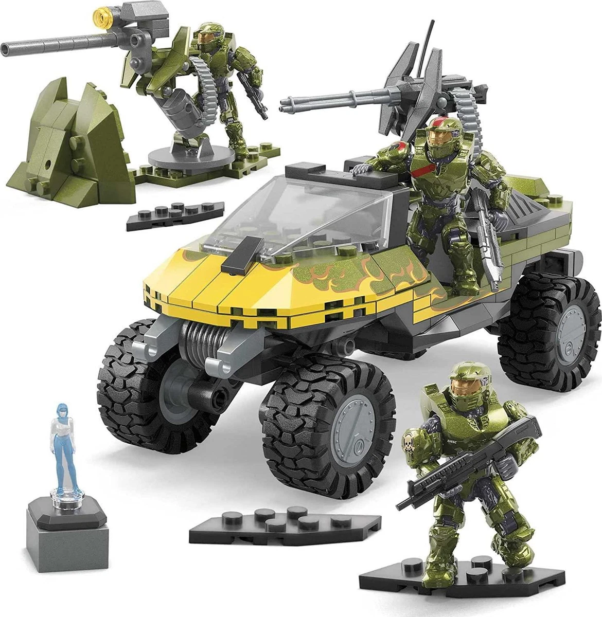 Mega Bloks Halo Universe Red Team Warthog Rescue 324pcs Playset 3 Small  Figures