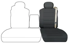 Charcoal seat covers Fits 2001-2003 Ford F150 40 driver -60 passenger or console