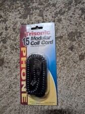 Trisonic 15 FT Black Coil Cord