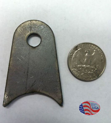 10 PACK RADIUS WELD TABS  5/16 ''HOLE 1 1/2'' TUBE 1/8''  MILD STEEL LASER CUT