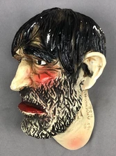 Vintage 1930's H.S. Anderson Chalkware Head/Face P55 Wall Hanging Hobo