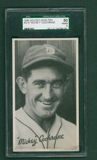 1936 Goudey Wide Pen Baseball Card - R314 Mickey Cochrane, SGC 4 VG/EX