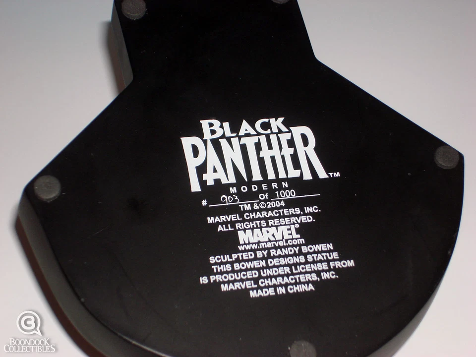 Estátua Bowen Designs Pantera Negra versão moderna 903/1100 Marvel amostra nova - Imagem 3 de 4