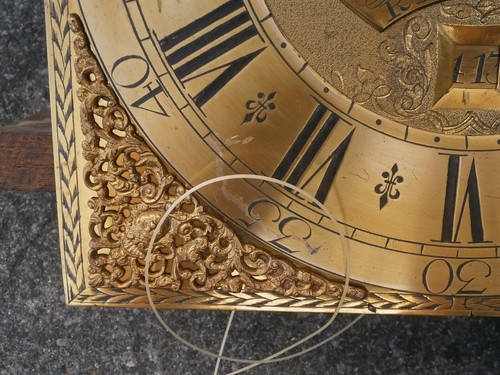 JOPH HOCKER READING 1750 LONGCASE GRANDFATHER CLOCK DIAL+movent 12x16+1/2 inch - Picture 6 of 16