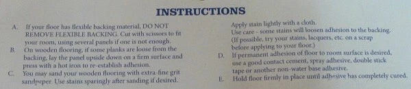 Dollhouse Miniature 1/4" Wood Floor Dark Adhesive Back 11" x 17" CLA73103 - Image 2 of 2