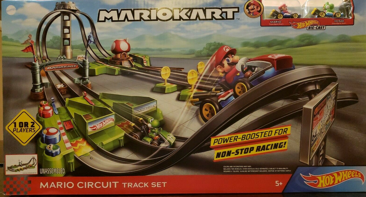 hot wheels mario kart mario circuit track set