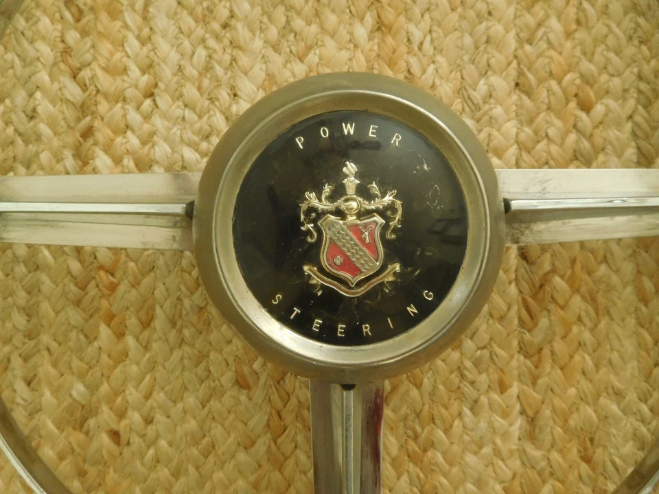 1953 Buick Banjo Steering Wheel Power Steering Super Roadmaster GM Vintage — 第 2/4 张图片