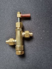 Steam Engine Water Bypass Valve 3/16 Pipe With Wooden Handle