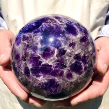 3430g  Natural dream amethyst crystal quartz ball Reiki healing
