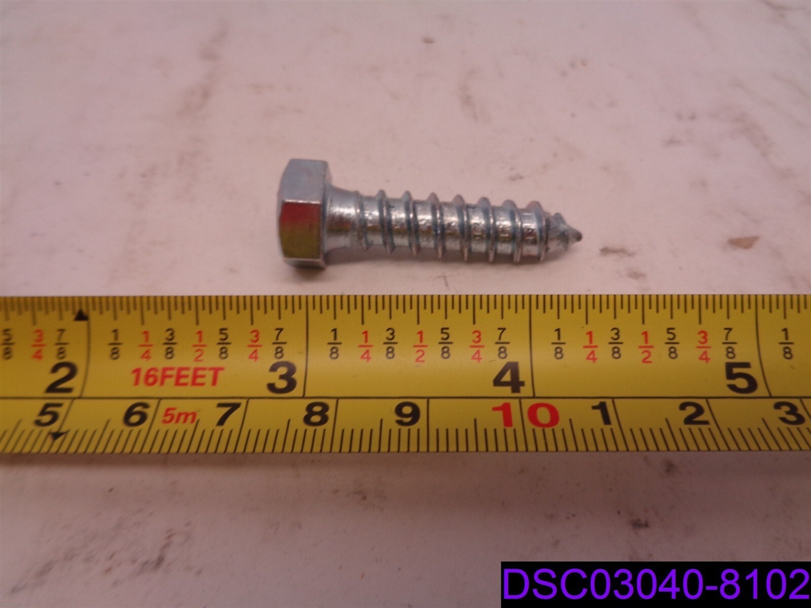 100 Hex Lag Screws 3/8