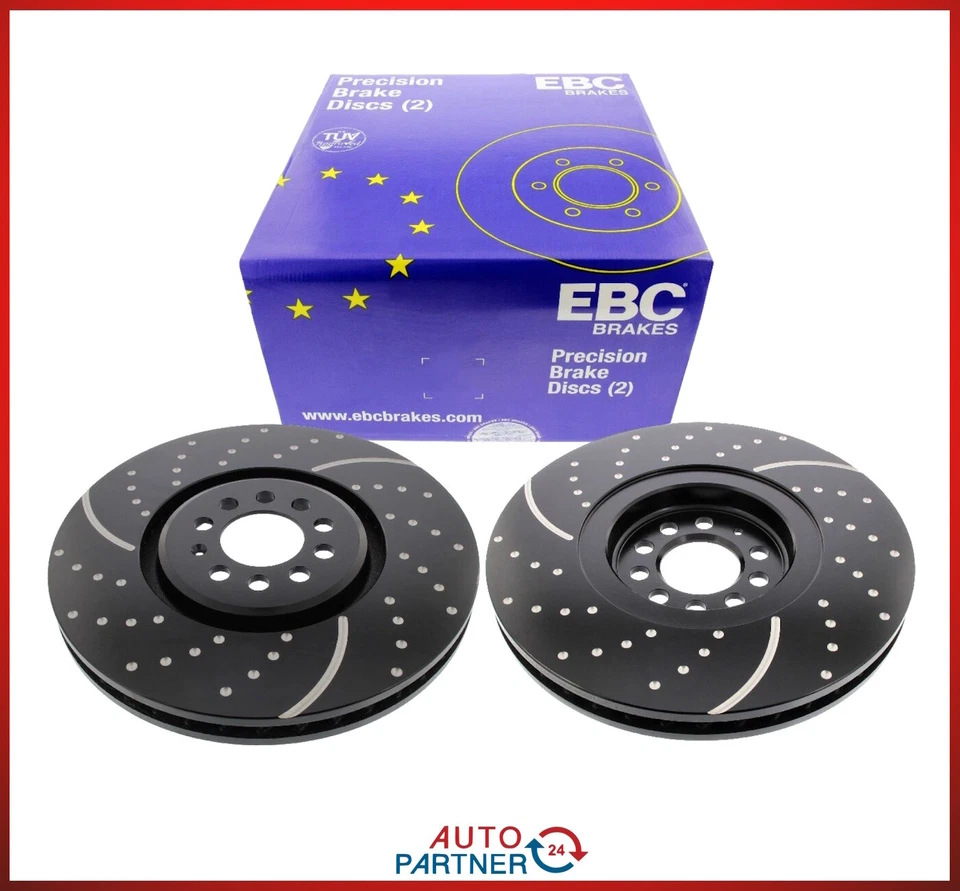 EBC für VW Golf 4 IV R32 Audi TT Turbogroove Bremsscheiben Bremsscheibe vorne VA - Bild 1 von 1