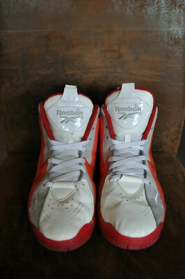 Reebok Kamikaze 2 Mid Basketball Sneaker  Gr 44 Farbe weiss/rot/grau