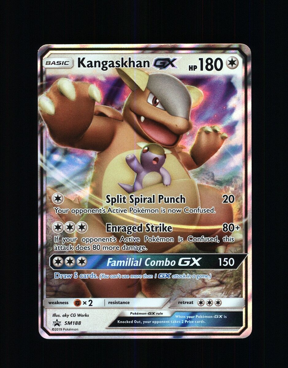 Kangaskhan GX SM188 Black Star Promo Holo Mint Pokemon Card:: Unicorn Cards  - YuGiOh!, Pokemon, Digimon and MTG TCG Cards for Players and Collectors.