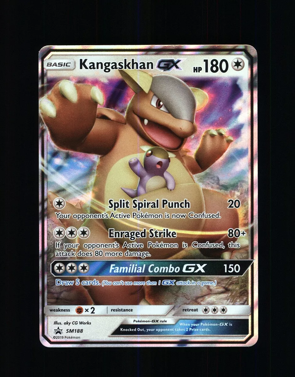 Kangaskhan GX SM188 Black Star Promo Pokemon Holo Foil Ultra Rare