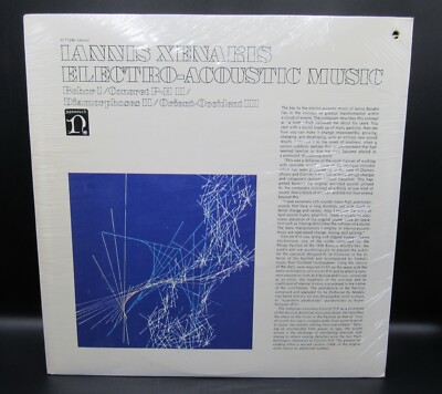 IANNIS XENAKIS Electro-Acoustic Music - Nonesuch H-71246 SEALED lp