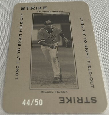 2005 Donruss Throwback Threads Baseball Miguel Tejada Baltimore Orioles #d 33/50