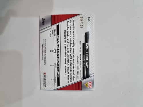 Tanguy Coulibaly /125 - Topps Bundesliga 2021-22 Fuchsia Foil #169 VFB Stuttgart - Picture 2 of 2