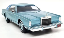 MCG 1/18 - Lincoln Continental MKV 1978 Metallic Blue Diecast Model Car