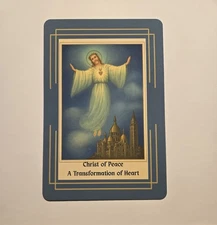 Restored Antique Christ Of Peace Prayer Cards,  By: Jackie