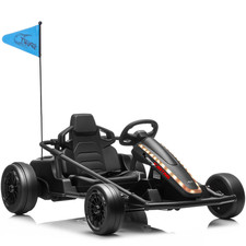 24V 400W Kids Drift Go Kart 360  Ride On W/ Remote Control 5-Point Safety Belt
