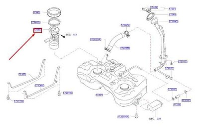 Nissan Juke F15 Kraftstoff-Fördereinheit 170401KC0D Originalteil