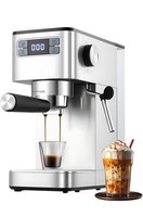 Espresso Machine, 15Bar Barista Pump Espresso Coffee Maker with Milk Frother