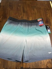 Speedo Tech Volley Men  s Swim Trunks With Comfort Liner Shorts Size XL NWT
