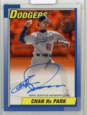Chan Ho Park  2025 TOPPS #90B2-PARK Orange Autograph【12/25】