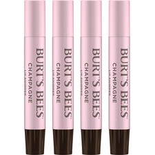 Burt's Bees Shimmer Lip Tint Set, 4-Pack Tinted Lip Balm Stick, Moisturizing