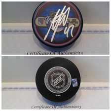 Mika Zibanejad Signed New York Rangers Puck COA 2026 NHL Winter Classic Puck