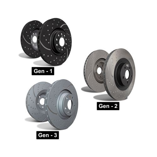 Brake Disc Front 26/28mm Thickness Vented Fits Lexus LS EBC Brakes GD1035