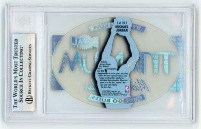 MICHAEL JORDAN 1997-98 Metal Universe TITANIUM #1 BGS 8.5 Die Cut