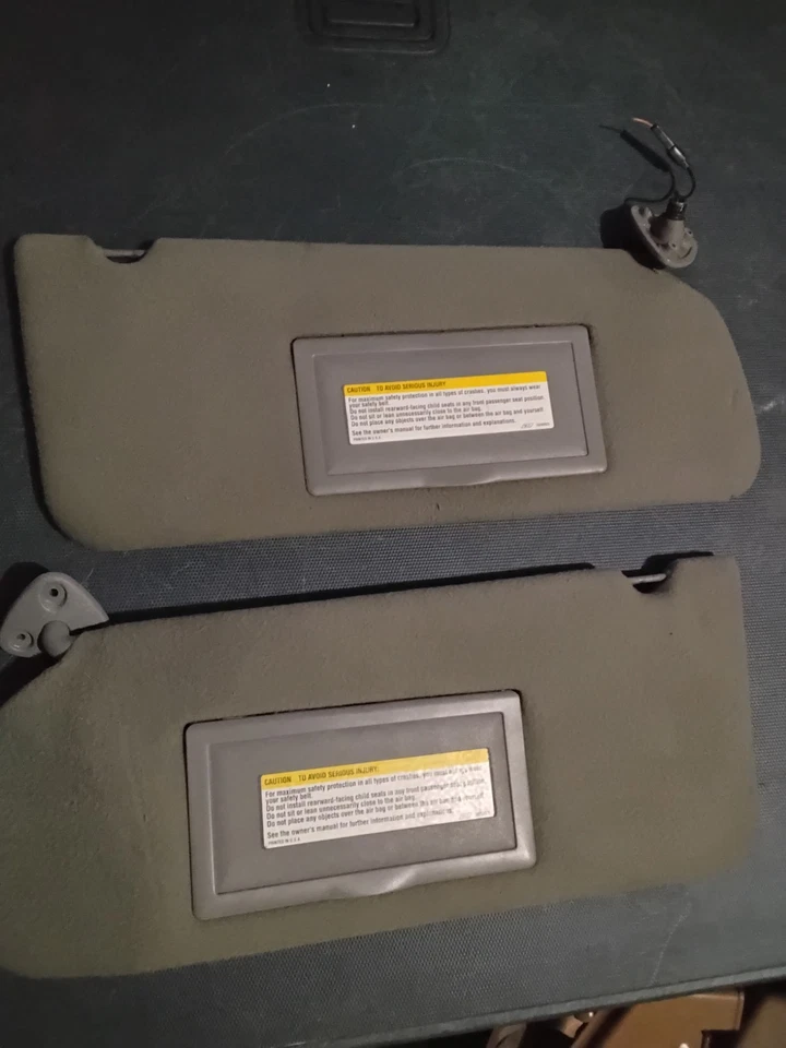 Par de parasoles de tela grises para Chevy Caprice, Roadmaster 91-96 Lh Rh  Foto 3 de 4