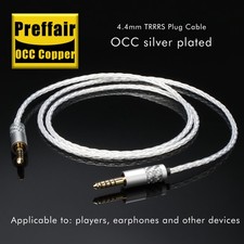 OCC Copper Audio Headphone Cable HIFI Single Cord Dual 4.4mm Balanced Male