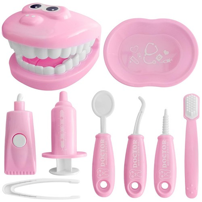 #ad 9 Piece Dental Pretend Play Set Educational Dentist Play Kit with Teeth Mode... $20.84
