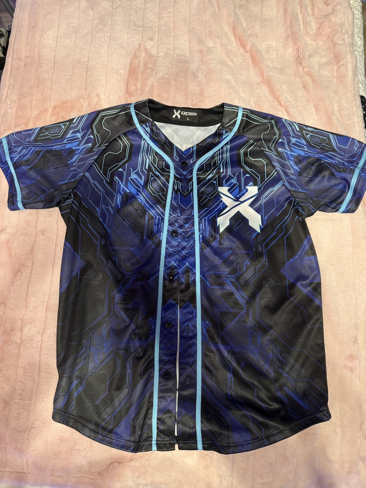 Blue Nexus Stitched Baseball Jersey
