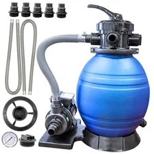  HYDROTOOLS Complete Sand Filter 12 Inch (Up To 8000 Gal) Single Speed Pump