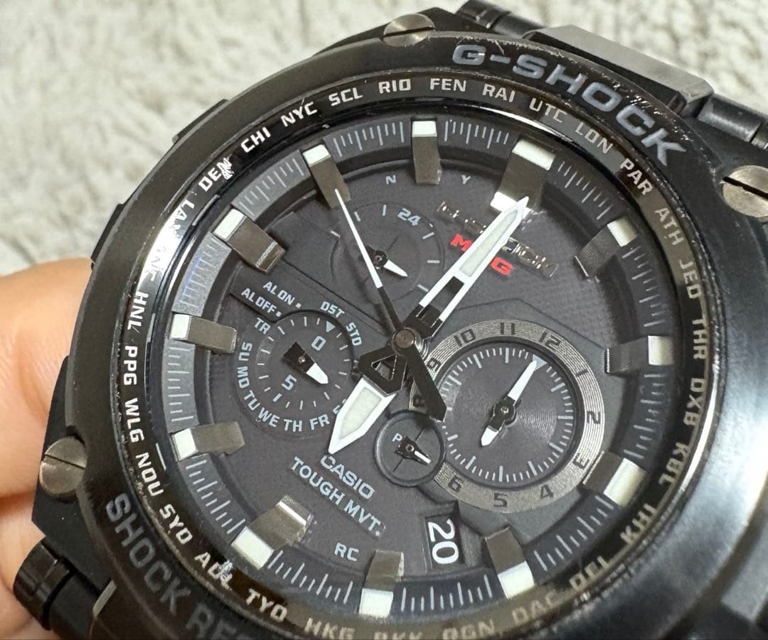 Casio G-SHOCK MTG-S1000BD 5369 Metal Band Black Date Analog Watch