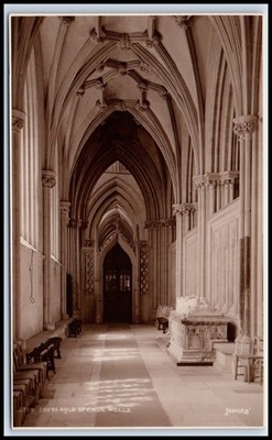 Postcard RPPC SOUTH AIGLE OF CHOIR WELLS.JUDGES'   N113