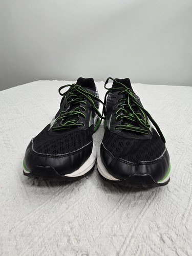 Zapatos deportivos para correr MIZUNO Wave Rider 18 para hombre talla 9 negros/verdes/grises - Imagen 2 de 15