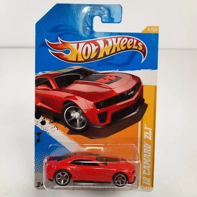Hot Wheels 12 CAMARO ZL1 - 2012 Hot Wheels New Models #9 - Red Dicast - Image 1 of 4