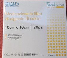 medicazione in fibre di alginato di calcio 10cmX10cm ( 20 pz )