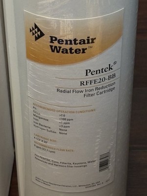 Pentair Pentek RFFE20-BB Big Blue Water Filter, 20-Inch, Whole House Radial F...