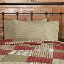 Farmhouse Standard Ticking Stripe Pillow Case Set of 2 Bedroom Decor VHC Brands