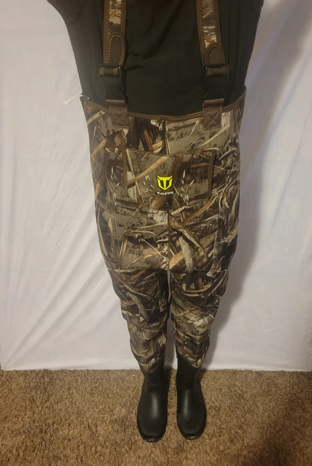TIDEWE Vadeadores de Pecho, Vadeadores de Caza Aislados Impermeable Talla 10/11 RealTree  Foto 2 de 4