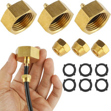 3 Set Garden Hose Adapter, Standard 3/4'' Female Thread to 1/4'' Irrigation Tubi