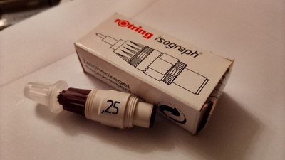ROTRING  Isograph  Zeichenkegel  Nib  0,25  mm  Tuschefüller