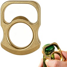 1PCS One-Finger Beer Bottle Opener Gold-Tone Zinc Alloy Ring for Bartender Party